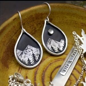 Mountain sunset Earrings